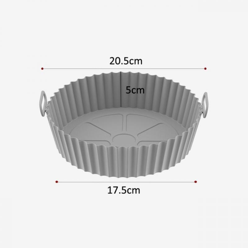Silicone Basket Pot Tray Airfryer Liner For Air Fryer Reusable Container Accessories Pan Baking Mold Kitchen Shape Protector