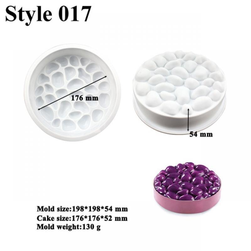 Meibum 3D Cobblestone Silicone Cake Molds Pebble Stone Soap Mold DIY Handmade Painting Art Stone Moulds Dessert Baking Tools