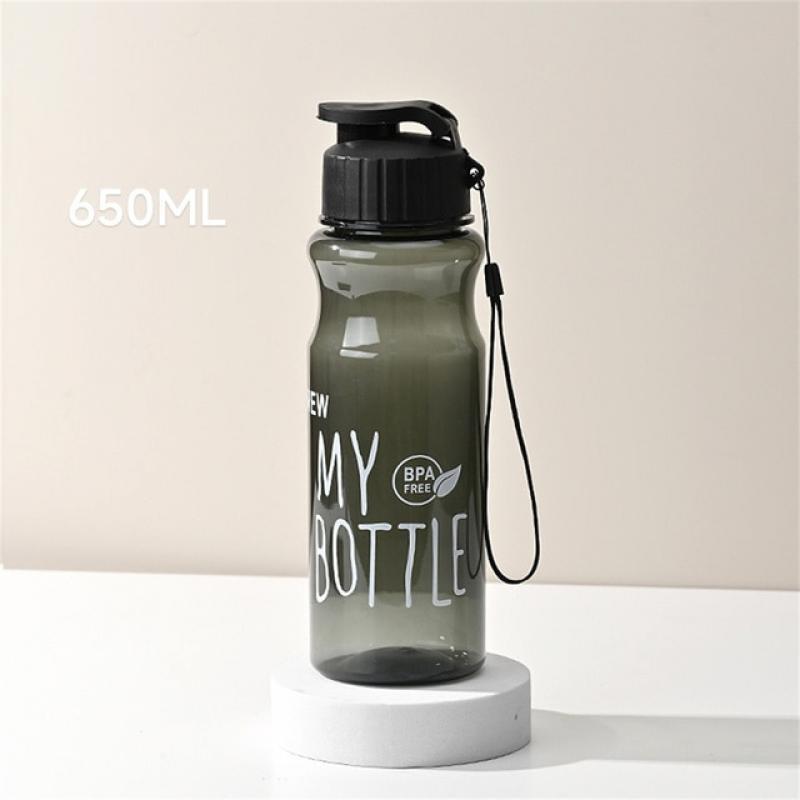 650ml Water Cup Sport Water Bottle Couple Water Cup Plastic Portable Water Container Anti-drop Outdoor Rope Water Bottl Gift Mug