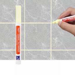 White Waterproof Tile Marker Grout Pen Wall Seam Pen 12Color Optional,For Tiles Floor Bathroom Decontamination Seam Repair