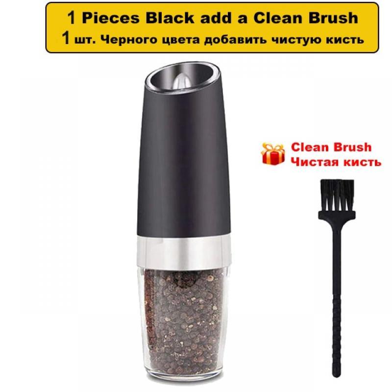 BEEMAN Electric Pepper Grinder Stainless Steel Automatic Gravity Induction Salt and Pepper Spice Mill kitchen accessories