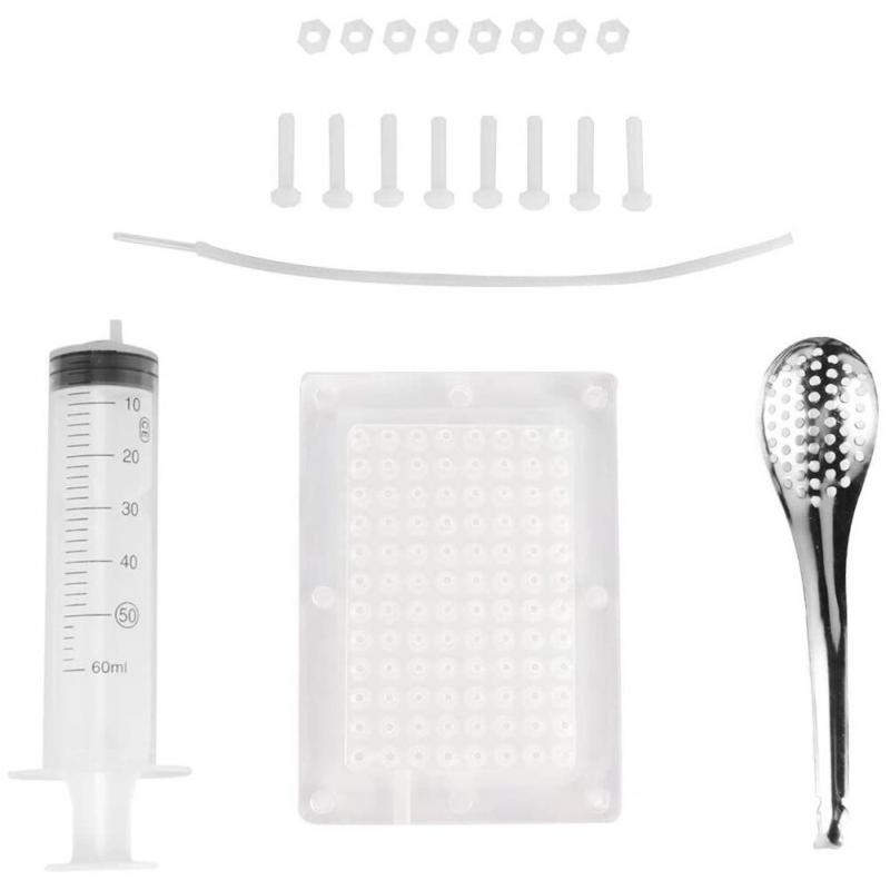 Rapid Caviar Maker Kit Transparent Caviar Spherification Tool with Spoon Spherification Dropper Creative Kitchen Accessories