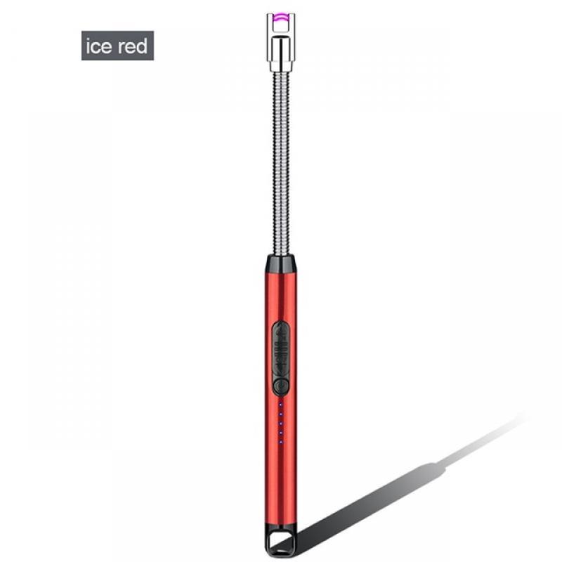 360° Electric Arc BBQ Lighter USB Windproof Flameless Plasma Ignition Long Kitchen Lighters Gas Lighter for Candle Gas Stove