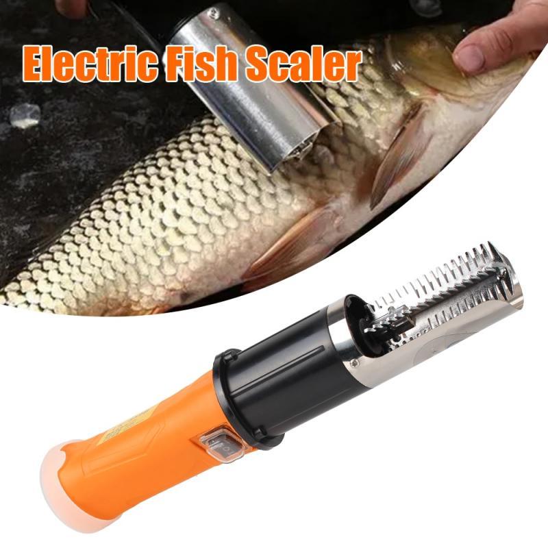 EU Plug Fish Scale Planer 6000 RPM Electric Fish Scaler Fishing Scalers Scraper Seafood Tools