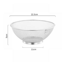 Stainless Steel Flour Sieve Sifter Colander Drain Basket Food Filter Juice Strainer Noodle Drainer Skimmer Kitchen Tools
