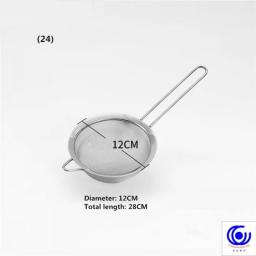 304 Stainless Steel Colander Hot Filter Pasta Spoon Cooking Soup Powder Fence Hot Vegetable Basket Filter Mesh Filter Colander