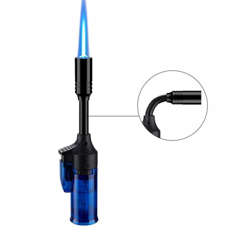 1pc（No Gas)Unusual Gas Lighter Windproof BBQ Kitchen Jet Torch Lighter Capacity Spray Gun Jewelry Metal Welding Gifts