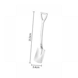 4/2/1pcs Shovel Spoons Stainless Steel Coffee Teaspoon Creative Ice Cream Dessert Watermelon Spoon Kitchen Tableware Cutlery Set