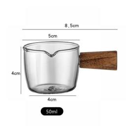 Multi-functional Taste Dish Coffee Mini Milk Cup Hand-draw Sauce Dish With Handle Glass Sauce Vinegar Snack Plate Tableware