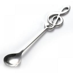 Stainless Steel Musical Notes Coffee Spoon Tea Stirring Spoon Tea Desserts Sugar Spoon Tableware Kitchen Tools