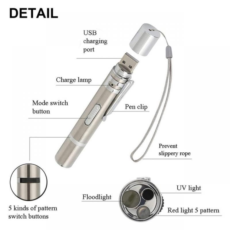 Cat Toy 3 in 1 USB Rechargeable Funny Cat Chaser Toys Mini Flashlight Laser LED Pen Light Cat Light Pointers Dropshipping