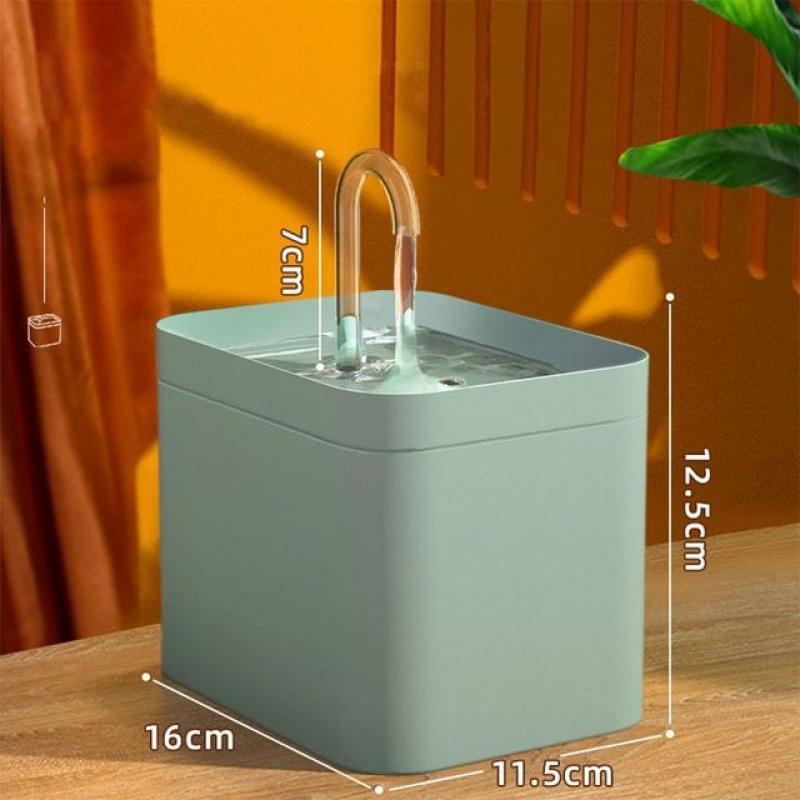 Pet Water Dispenser Auto Filter USB Electric Mute Cat Drinker 1.5L Recirculate Filtring Drinker for Cat Water Fountain