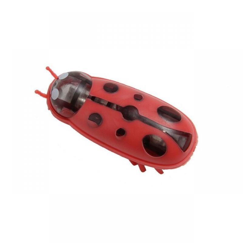 Electric Insect Cat Toy, Cat Escape Obstacle Automatic Flip Toy Battery Operated Vibration Pet Beetle Playing Toy Mini Robot Bug