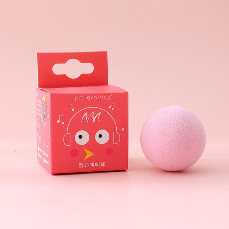 Cat Toy Automatic Rotating Ball Kitten Interactive Training Toy Indoor Gravitational Plush Eva Calling Ball Funny Cat Electric