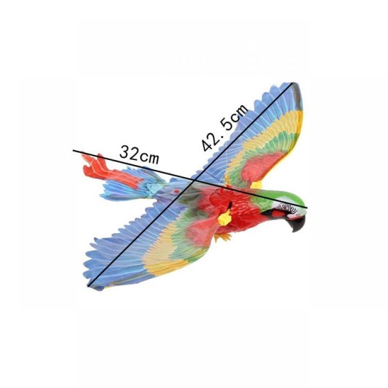 Cat Toys Simulation Electric Parrot Silent Hanging Line Flying Bird Toy Hovering Teasing Pet Training Supplies