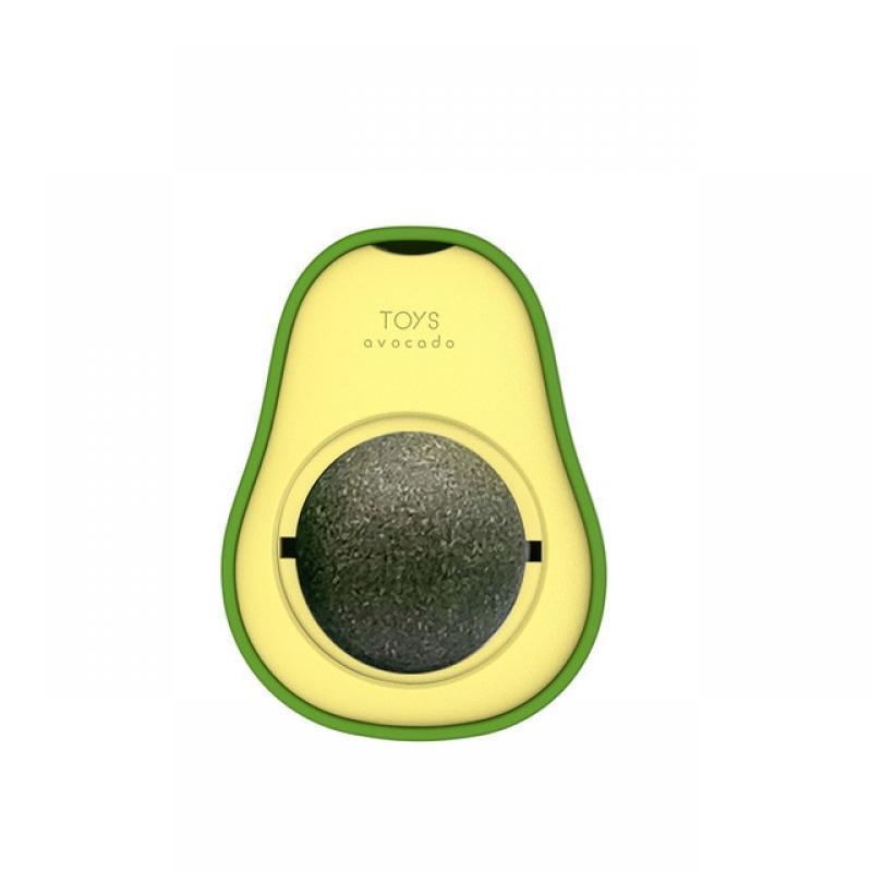 Catnip Gato Ball Licking Toy Wall Stickup Avocado Style Insect Gall Fruit Cat Snacks Clean Intestinal Cleansing Tone Cat Grass