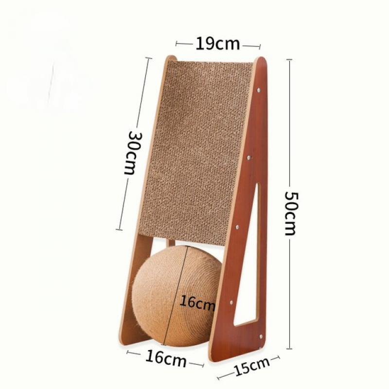 Wood Anti Cat Scratcher Board Interactive Detachable Claw Grinding Climbing Training Toy Cats Accessories For Home Pet Items