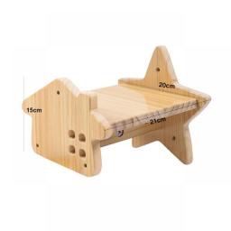 1Pc Wall Mounted Cat Furniture Wooden Cat Climbing Shelf Scratcher Cat Shelves With Jute For Wall Cat Steps Ladder Bed Activity