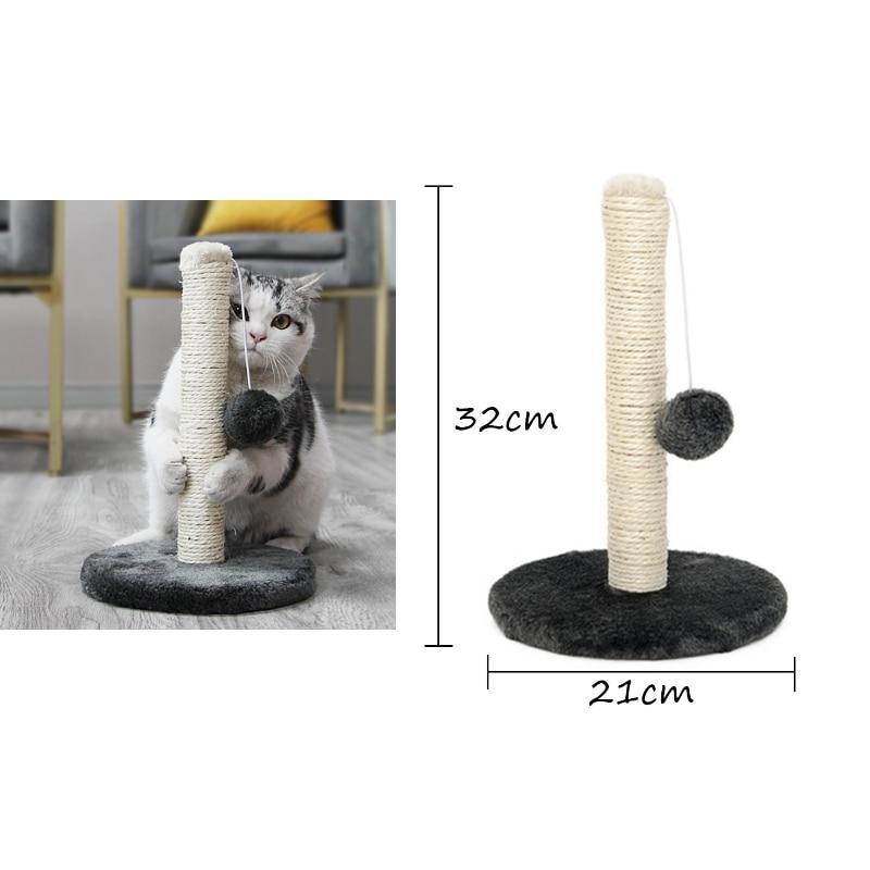 Sisal Rope Cat Scratching Post Cat Tree Toy with Ball Cats Sofa Protector Cat Scraper Protecting Furniture Cat Climbing Frame