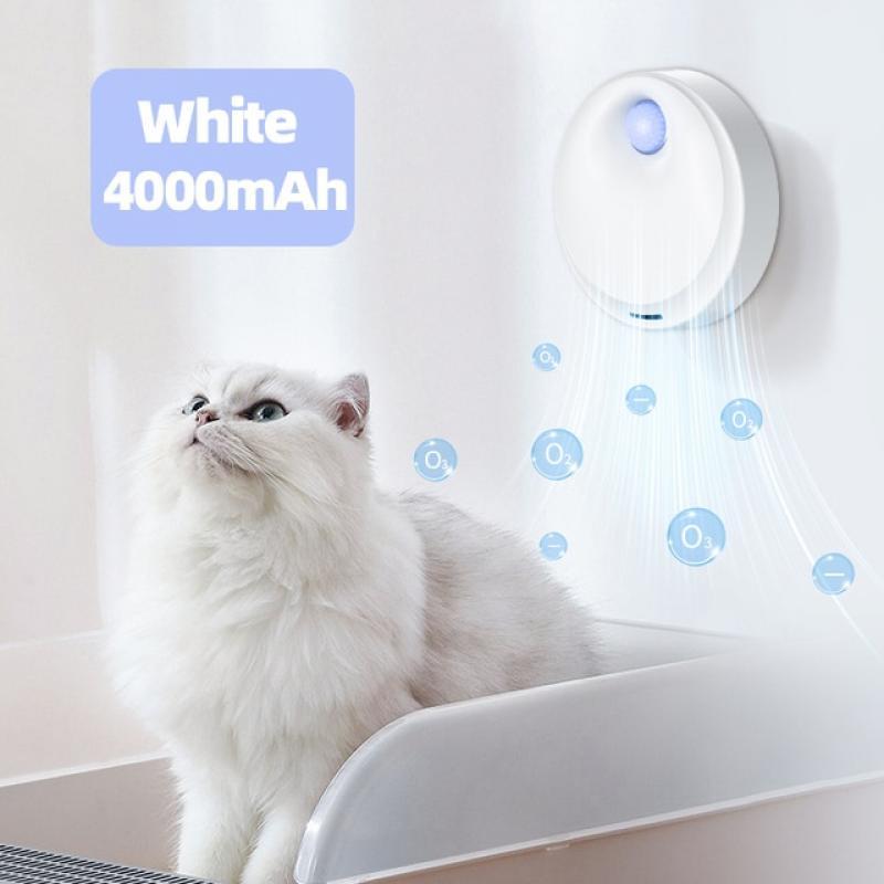 ROJECO 4000mAh Smart Cat Odor Purifier For Cat Litter Box Deodorizer Automatic Pet Toilet Air Purifier Dog Cat Litter Deodorant