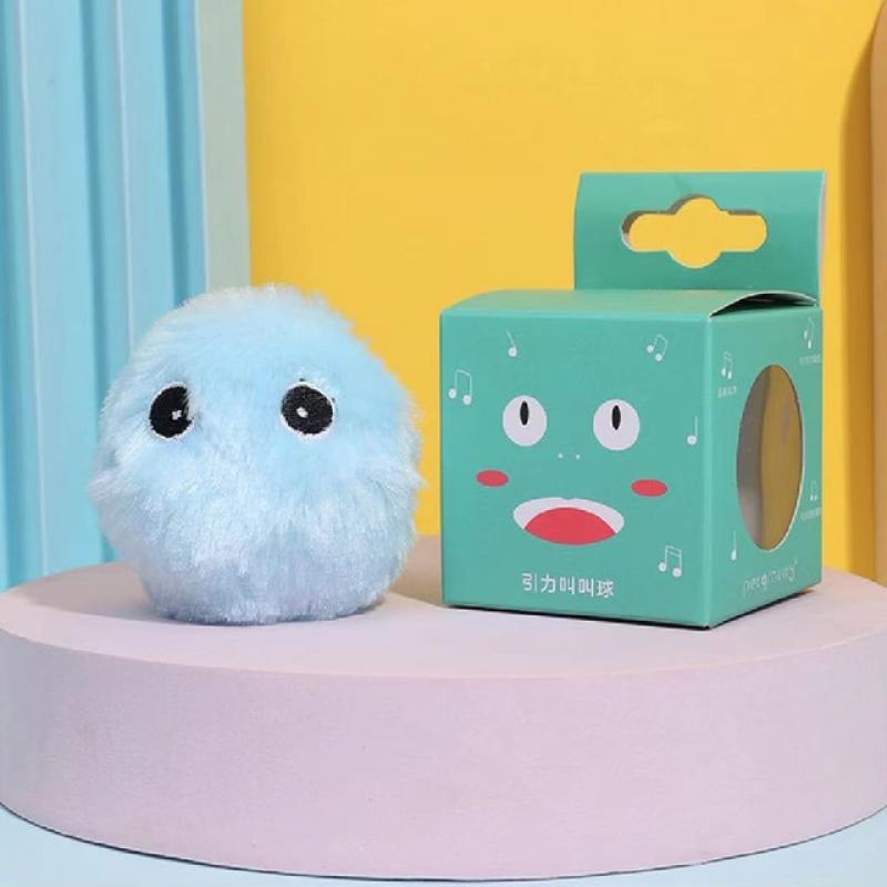 Kitten Touch Sounding Pet Product Squeak Toy Ball Cat Supplie Smart Cat Toys Interactive Ball Plush Electric Catnip Training Toy