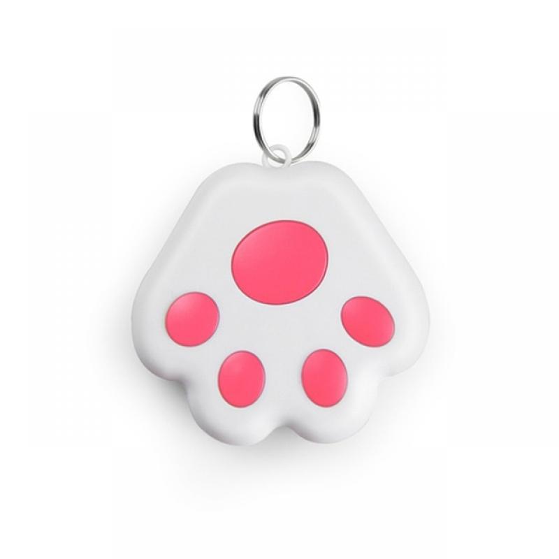 Mini Cute Dog Paw GPS Tracker Anti-lost Alarm GPS Locator Smart Wallet Key Finder Tag Keychain Pet Dog Child Tracker 2023
