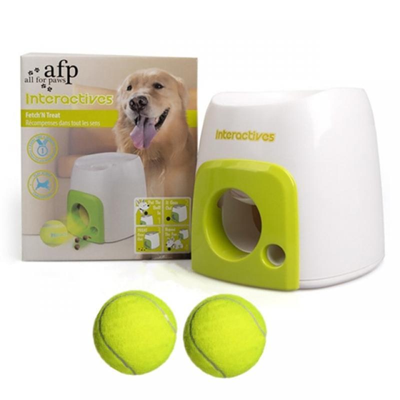Interactive Cat Dog Food Dispenser Pet Tennis Ball Outdoor Indoor Sport Exercise For Dogs Reward Machine Slow Toys with Feeder