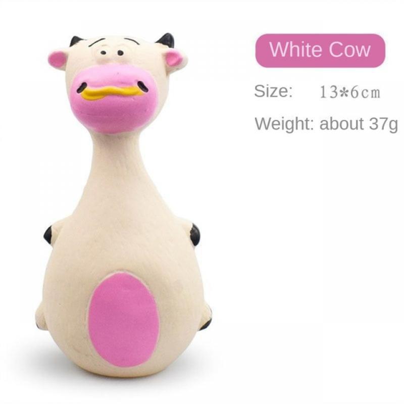 1pcs Latex Dog Toys Fashionable Soft Dog Toys Elephan Cow Animal Chew Interactive Toy 13×6cm Latex Big Belly Cartoon Toy Latex