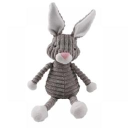 Plush Dog Toys Corduroy For Small Medium Dogs Animal Dog Squeaky Toy Bite Resistant Chew Toy Molar Teeth Cleaning Puppy Toys