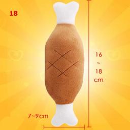 1Pc Pet Toys Fruit Animals Cartoon Dog Toy Stuffed Squeaking Cute Plush Puzzle For Dogs Cat Chew Squeaker Squeaky Toy