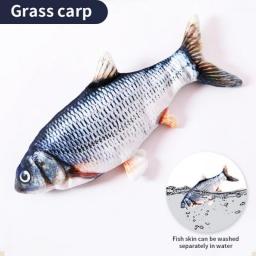 Cat Dog Toy Fish USB Charger Electric Floppy Interactive Fish Training Molar Toy Realistic Fish Pet Chew Bite Accessorie