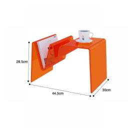 Creative Acrylic Sofa Small Side Coffee Table Library Furniture Living Room Storage Bookshelves Transparent Small Tea Tables
