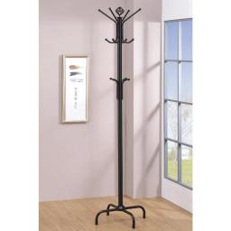 Collier 12-hook Coat Rack Black Clothes Stand  Coat Rack Stand  Living Room Furniture  Home Furniture
