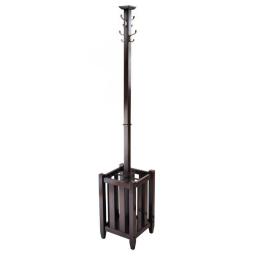 Winsome Wood Memphis Coat Tree And Umbrella Rack, Cappuccino Finish Clothes Rack  Living Room Furniture  Home Furniture