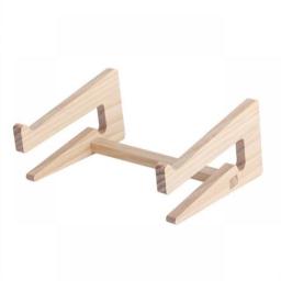 Solid Wood Universal Laptop Stand Cooling Bracket For 10-17 Inch Notebook Computers Detachable Wooden Holder Easy To Install
