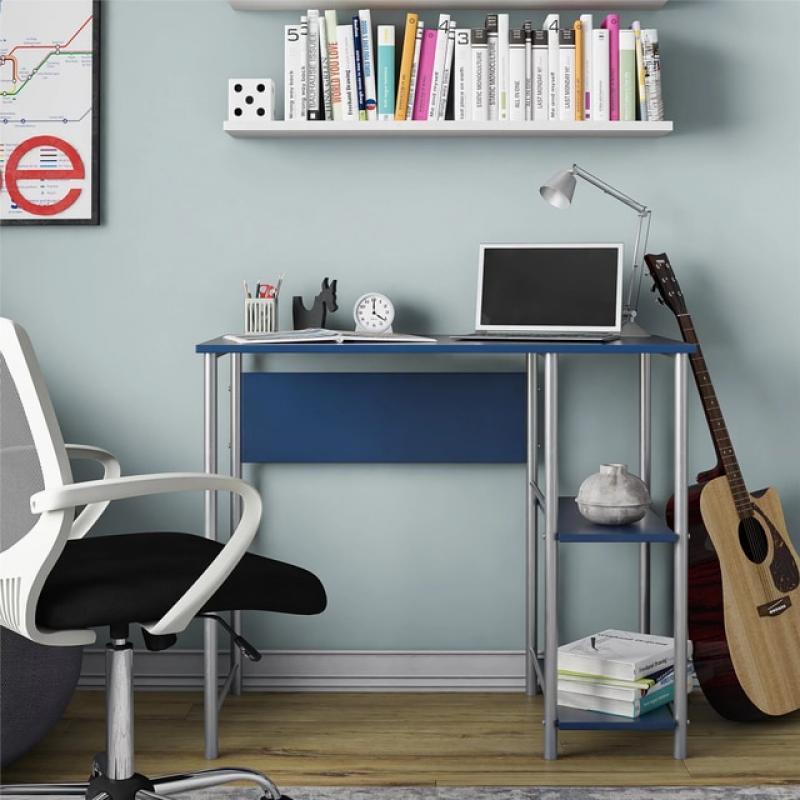 Metal Student Computer Desk, Gaming Desk Computer Desk Bedroom Monitor Stand Gaming Auxiliary Office Tables