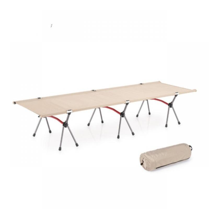 Outdoor Camping Folding Bed Ultralight Aluminum Alloy High And Low Dual-use  Tent Bed Travel Hiking Lightweight Sleeping Bed