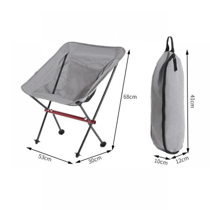 Outdoor portable folding chair widened ultra light aluminum alloy leisure sketch beach camping fishing breathable chair