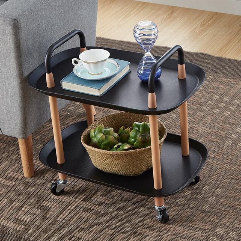 Living Room Kitchen Cart Multi-layer Boat Type Storage Cart Mobile Pulley Cart Trolley Multi-scene Applicable To Drinks Trolley