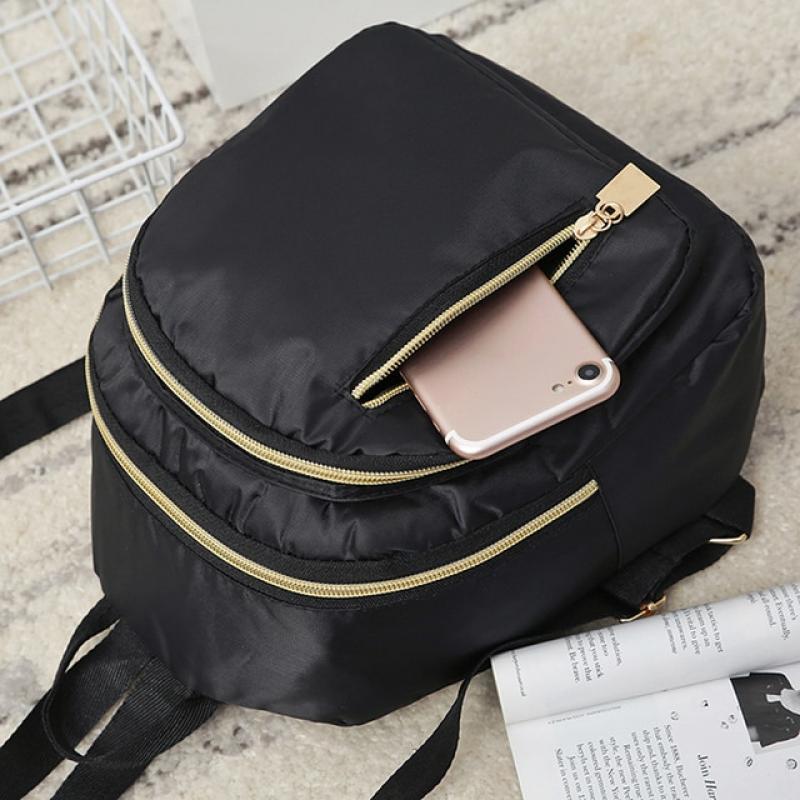 2021 Waterproof Nylon Women Backpack Leisure Back Pack Small Backpack Student Casual Bag  Shoulder Bag