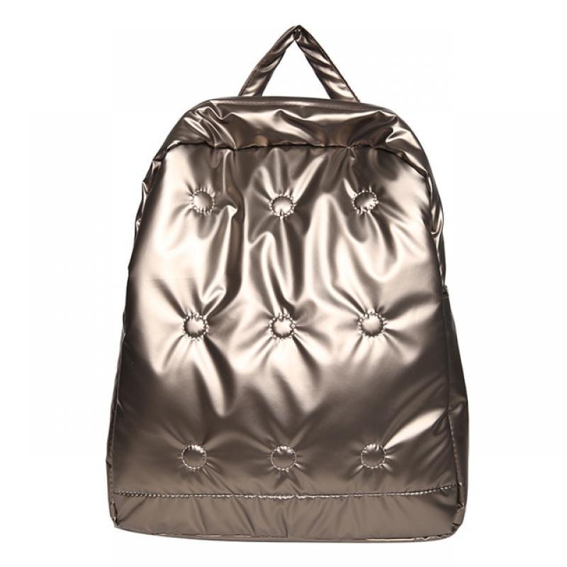 Silver Backpacks Space Down Backpack for Women Large Capacity Winter Girls Backpacks Female Lightweight Cotton Travel Backpacks