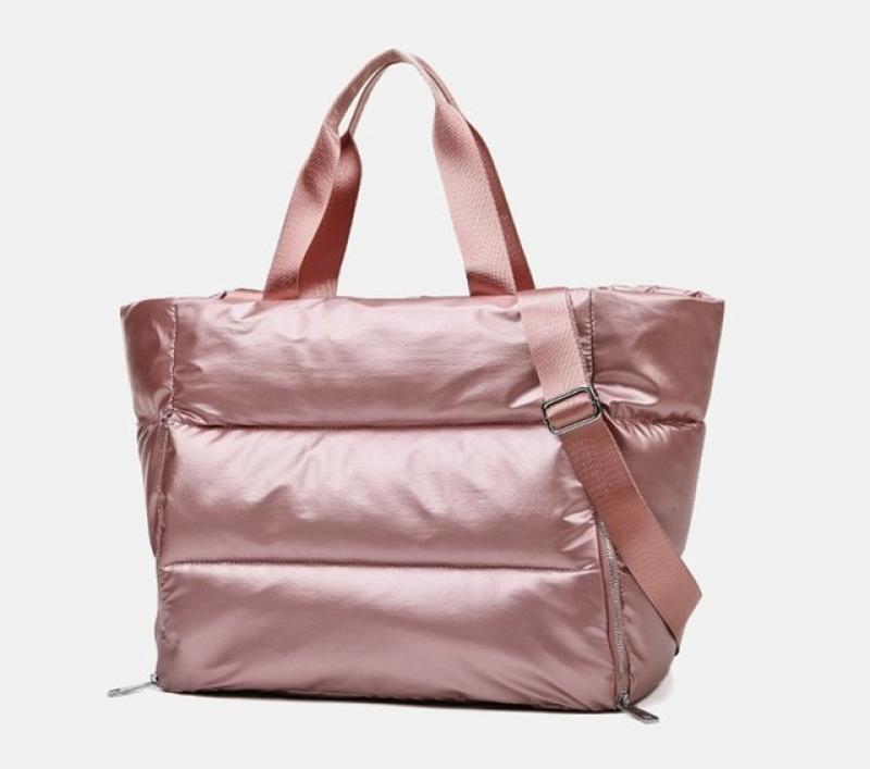 Metallic Puffer Totes Bag Waterproof Sports Yoga Bag For Women DOM JA-063