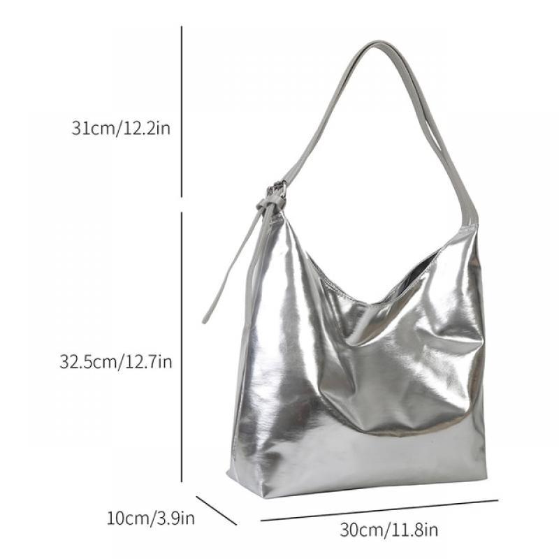 New Fashion Women Top-Handle Handbags Solid Color Soft PU Leather Female Clutch Purse Ladies Underarm Shoulder Bags Shopper Tote