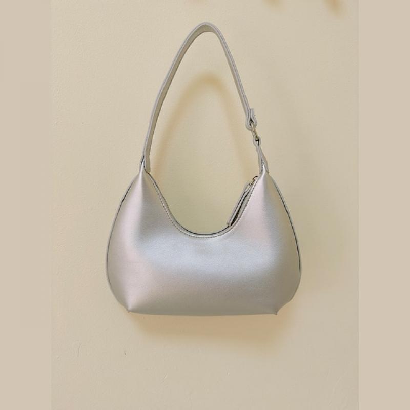 JIOMAY PU Leather Shoulder Bags Fashion Handbags Lady Underarm Half Moon Purses Luxury Designer Wallets for Women 2023 Tote Bags