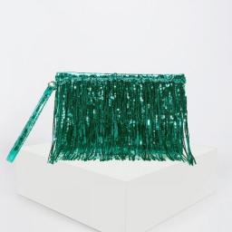 Sequins Evening Clutch Bag New Tassel Small Handbag Shiny Party Bag Women Purse Wallet Phone Bag