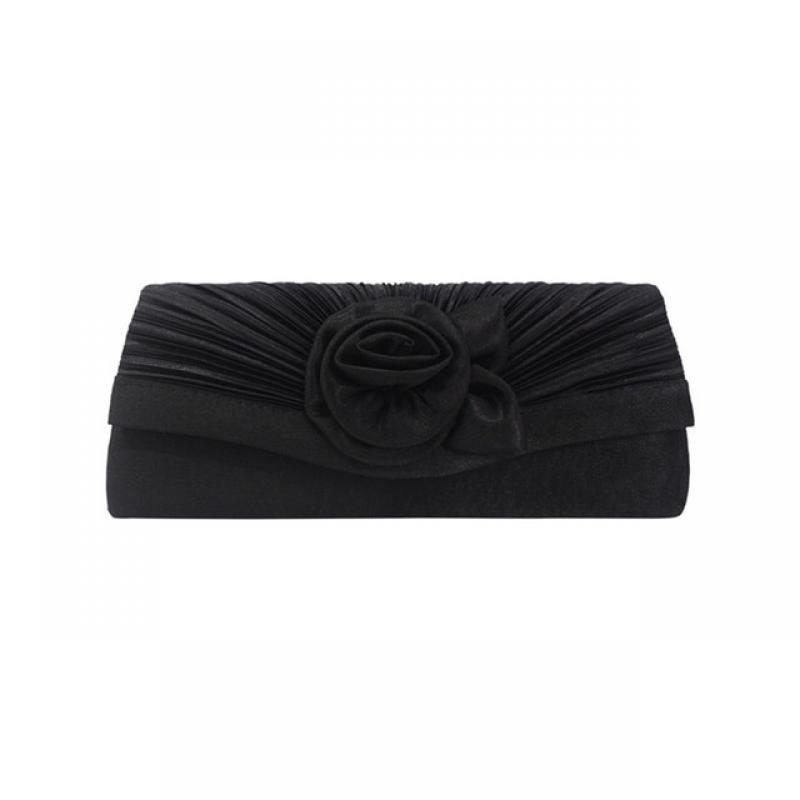 Ladies Satin Clutch Fashion Wedding Clutch Solid Color Party Bridal Bag Wallet Bolso De Embrague 2022