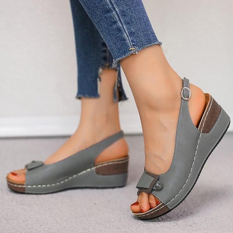 Sandals Women Summer 2023 Soft Bottom Heels Sandals Summer Shoes Women Wedge Sandal With Platform Zapatos Mujer Wedges Heeled
