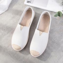 New Print Women Sneakers Slip On Light Mesh Summer Shoes Summer Breathable Flat Shoes Women's Single Shoes Flat Lazy Fisherman