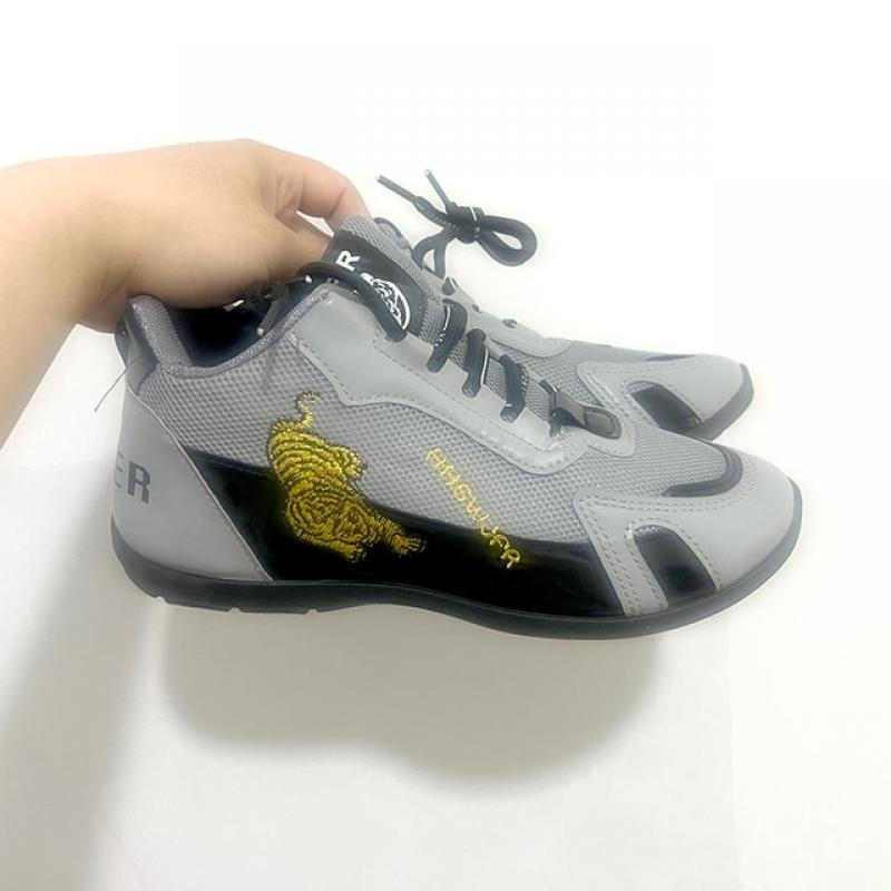 Sports Shoes Women's Auspicious Tiger Embroidery Breathable Women's Shoes Low-top Color Matching Lace-up Small White Shoes