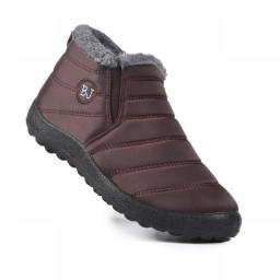 2022 Women Snow Boots Plush New Warm Ankle Boots For Waterproof Men& Boots Female Winter Shoes Keep Warm Flat Unisex Men Shoes